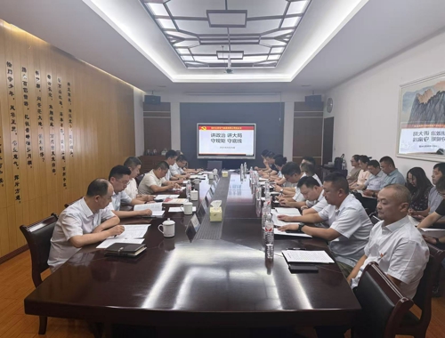 北辰電氣集團黨總支開展“講政治講大局守規矩守底線”主題黨日活動?